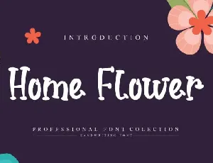 Home Flower Display font