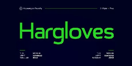 Hargloves Sans Serif font