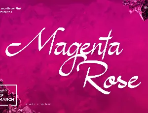 Magenta Rose font