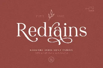 Redrains font