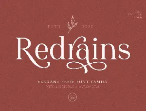 Redrains font