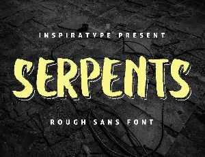 SERPENTS FREE font