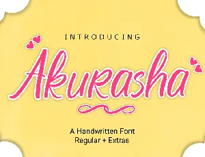 Akurasha font