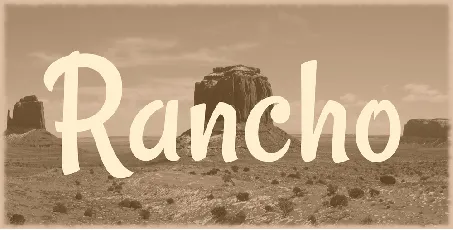 Rancho font