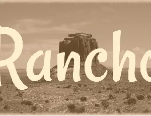 Rancho font