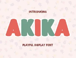 Akika Display font