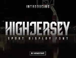 High Jersey Display font