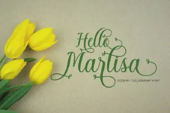 Hello Marlisa Script font