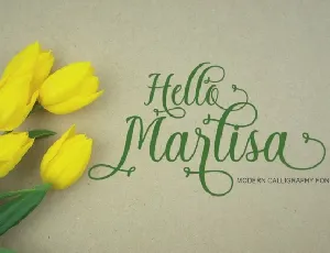 Hello Marlisa Script font