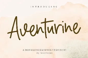 Aventurine font