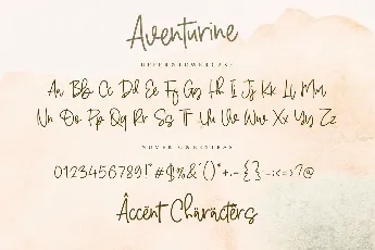 Aventurine font