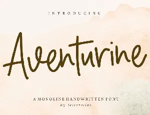 Aventurine font