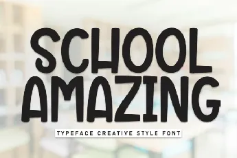 School Amazing Display font