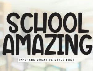 School Amazing Display font