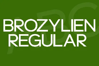 Brozylien font