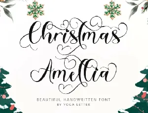 Christmas Amellia font