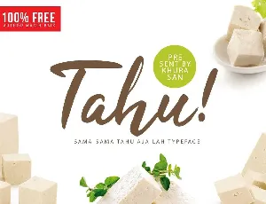 Tahu! Script Free Download font