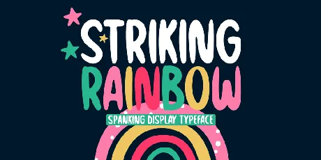 Striking Rainbow font