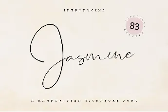 Jasmine font