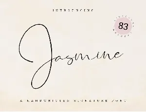 Jasmine font