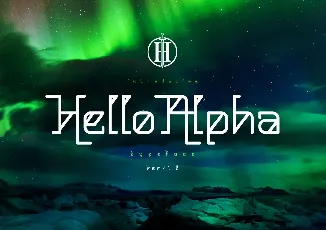 Hello Alpha font