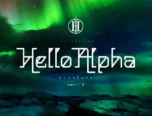 Hello Alpha font