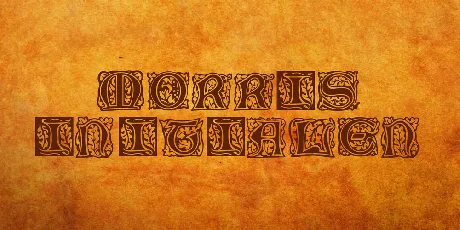 Morris Initialen font