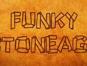 Funky Stoneage font