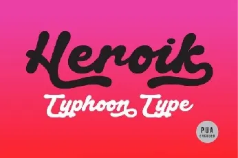 Heroik font