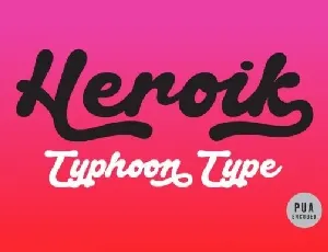 Heroik font