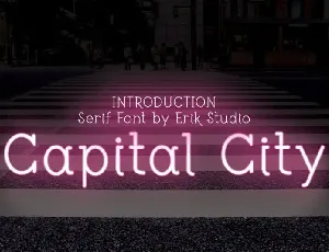 Capital City Display font