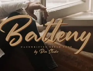 Batteny Brush font