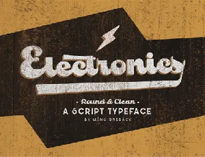 Electronics font