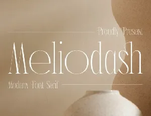 Meliodash font