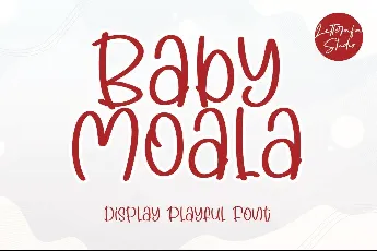 Baby Moala - Personal Use font