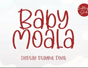 Baby Moala - Personal Use font