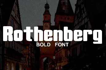 Rothenberg Bold Sans Serif font