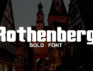 Rothenberg Bold Sans Serif font