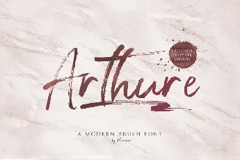 Arthure Brush font