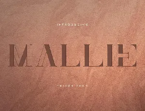 Mallie font