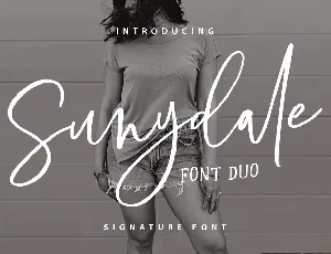 Sunydale demo font