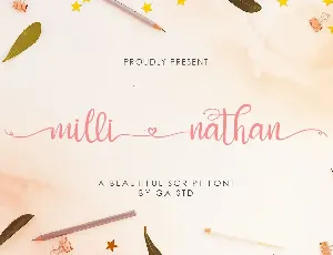 Milli Nathan font