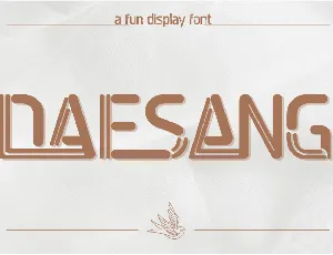 DAESANG SPACE DEMO font