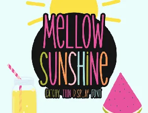 Mellow Sunshine font