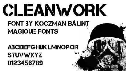 Cleanwork font