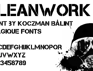 Cleanwork font