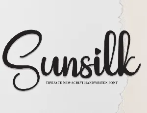 Sunsilk font