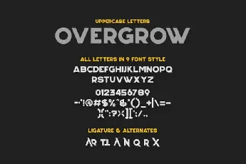 Overgrow Typeface font