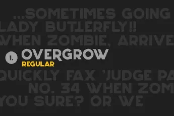 Overgrow Typeface font