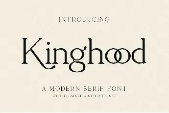 Kinghood font